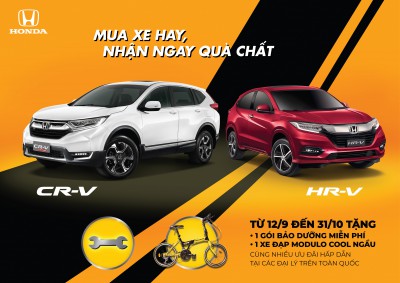 Honda Việt Nam triển khai chương trình khuyến mãi “Mua xe hay, nhận ngay quà chất”