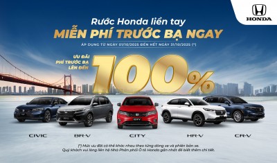 Rước Honda liền tay – Miễn phí trước bạ ngay
